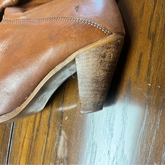 Vintage Frye Tan Camel 100% Leather Knee High Boots Womens 6 - Picture 2 of 10